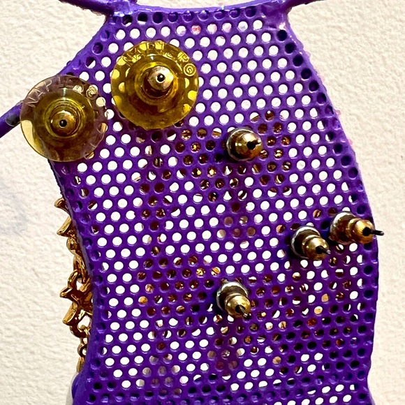 Fashion earrings gold tone dangle (3 pairs) - Picture 3 of 8